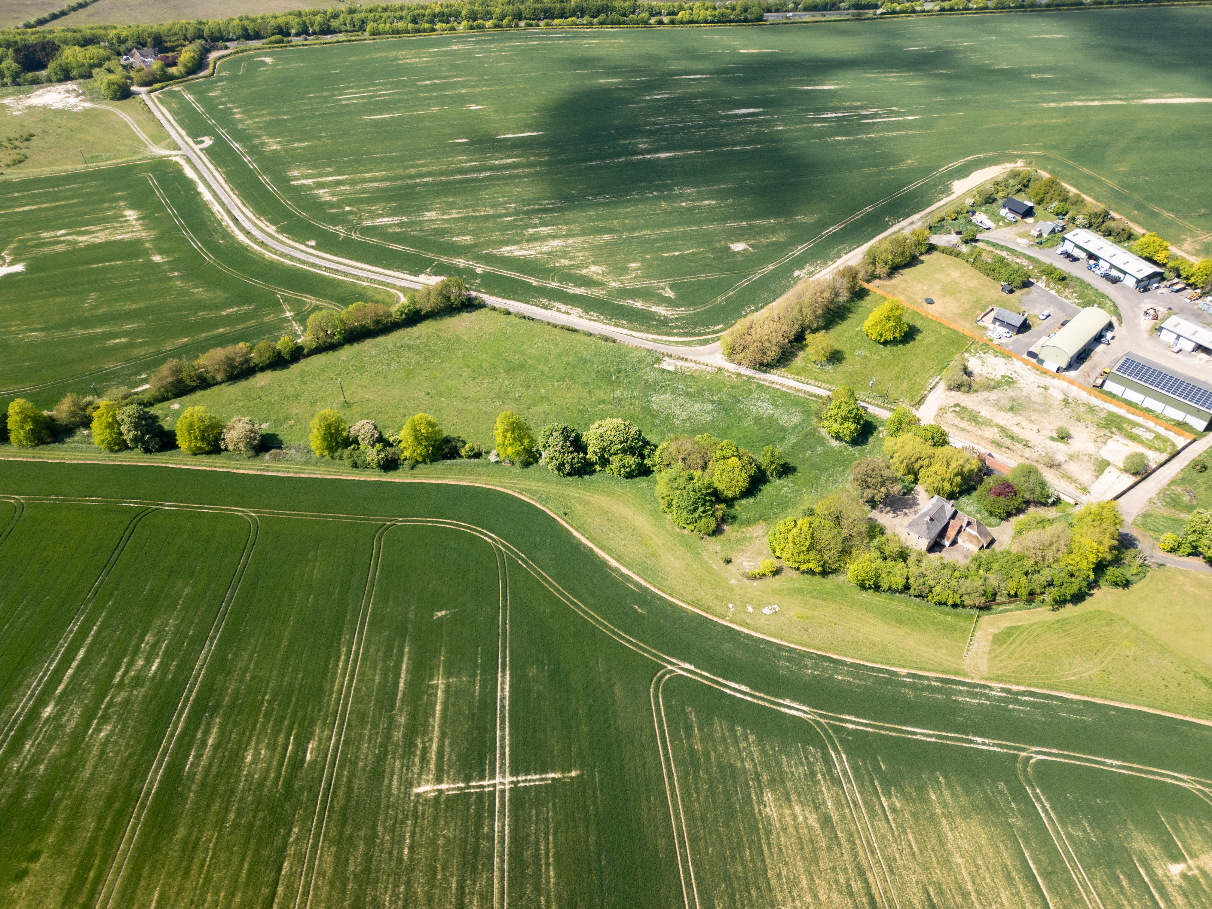 Aerial view of Field Farm House 8